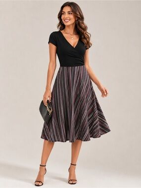 Criss Cross Swing Dress
